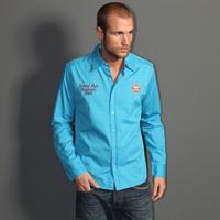 GULF RETRO SHIRT - TURQUOISE